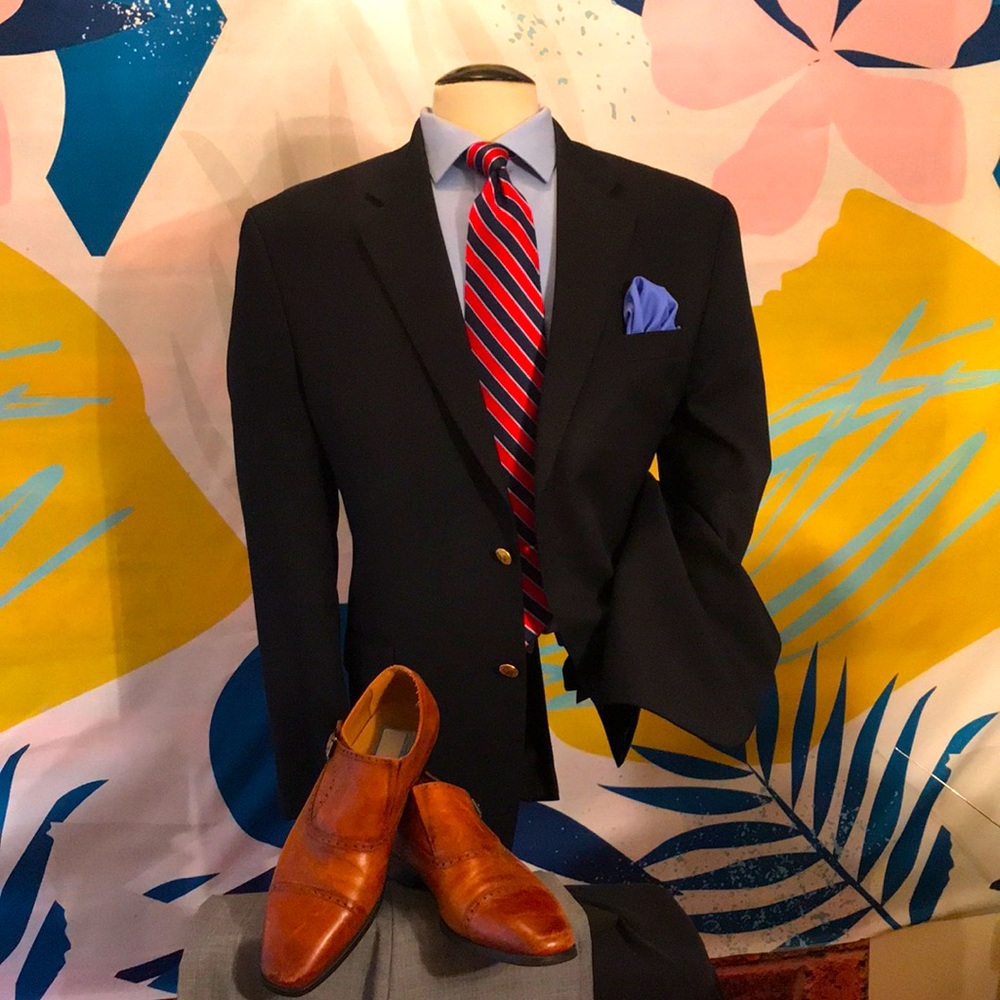 Chaps Blue Blazer - image 3